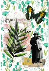 Collage Art Junk Journaling Cards, Tim Holtz, A Garden in Paris , 6 pcs 4″ x 6″