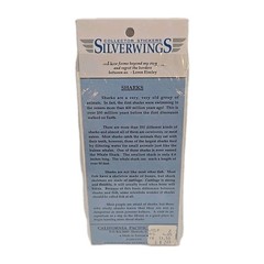 Vintage Silver Wings Shark Stickers Puffy 6 Count Collector Stickers New