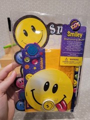 Vintage Smiley Face Sandylion Sticker Stationery Kit Floaty Paperweight Pen Lot