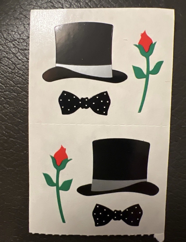 Mrs. Grossman’s Stickers Wedding Formal Top Hat 1/2 Sheet