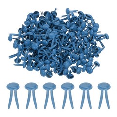 1000 PCS Paper Brass Fasteners Split Pins, Dark Blue, 4.5 x 8 mm