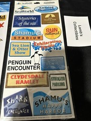 Creative Imaginations Seaworld Adventure Parks Epoxy Sticker Set two packs