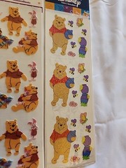 Vintage Sandylion Hallmark Winnie the Pooh Sticker Lot Disney Classic 8 Sheets