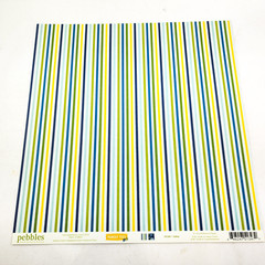 Pebbles Scrapbook Paper Lot 12×12 Family Ties 5 Sheets 2012 Double Sided