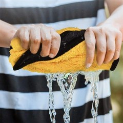 1/2/6pcs Microfiber Cleaning Towel Thicken Soft Drying Cloth Car Body Washing