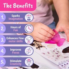 Sticker Dress up – Sticker Activity Book for Kids. Learn Girls Fashion Design…