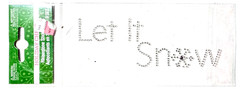 Rhinestone Let it Snow Stickers Scrapbooking Gems Card Journal Michaels