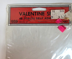 Vtg Eureka 48ct Stickers Valentine’s Day Red Hearts 4 sheets+Original Packaging