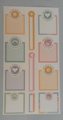 Happy Planner Multi color Pastel Boxes Work Hard Be Kind stickers MAMBI 279186