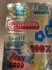 Vtg Stickers 80s Hallmark Razzle Dazzle Stickers School Encouraging RARE HTF