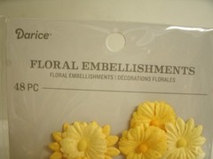 Paper Flowers Card Scrapbook Embellishments – Yellow – 3 packs