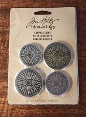 Tim Holtz Idea-ology Timepieces Clock Faces and Compasd Embellishments Crafting