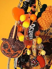 Halloween Candy Junk Journal Charm Bag Charm Accessory New Handmade OOAK