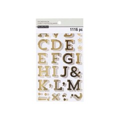 RECOLLECTIONS Alphabet Sticker Book – GOLD or BLACK