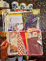 MYSTERY Scrapbooking Junk Journal Paper Pack Mixed Lot Floral Multicolor Pieces