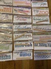 50 Lot Rub-On Transfers Titles My Minds Eye Bohemia Huge