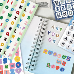 2600Pcs Magazine Letter Stickers Book for Scrapbook Album, Vintage Ransom Alphab