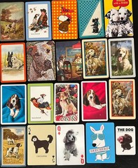 Lot of 100 Mixed Playing Cards Mostly Vintage Flowers Butterflies Animals Mixed