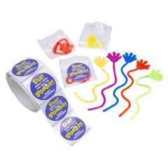 Oriental Trading Bulk Halloween Sticky Hands with Handout Sticker for 72, 1 1/4″