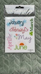 2007 Vintage Stickabilities Sticker Lot for Scrapbooking Handyman And Months