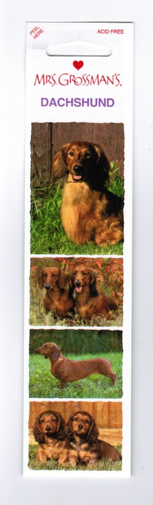 Mrs. Grossman’s DACHSHUND Dog Puppy Photograph Scrapbook Stickers NEW