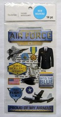 Armed Forces Stickers – Recollections Scrapbook Stickers Air Force Marines Craft