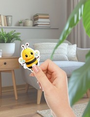 Cute Bee Die Cut Vinyl Stickers Set Scrapbooking Laptop Water Bottle