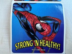 VTG Sandylion Spiderman stickers Lot Of 21 MediBadge RARE Stickers 2002, 04 2.5”