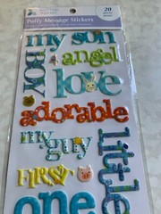 MAKING MEMORIES 3D PUFFY MESSAGE STICKERS WORDS MULTI-COLOR PLASTIC 20 PCS
