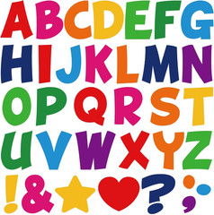 204Pcs Large Letter Stickers 4 Inch Alphabet Stickers 24 Sheets Bulletin Board