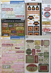 Cardstock Stickers / Mixed Assortment *** YOU CHOOSE ***