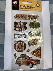3D Puffy Stickers Travel Tourism Vacation Transportation -K