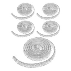 5 Rolls Shiny Crystal Tape Bag Trim Rhinestones Jewelry Making Adhesive Strips