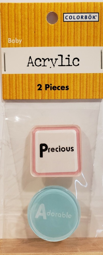Colorbok BABY Acrylic PRECIOUS ADORABLE 2 Pieces