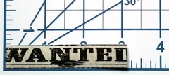 Wanted Poster Old West Distressed Paper Sticker Decal Die Cut Retro Vintage