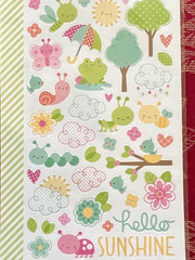 #643 SPRINGTIME ICON STICKERS DOODLE-POPS 3D STICKERS CLIPS LARGE BUTTERFLY