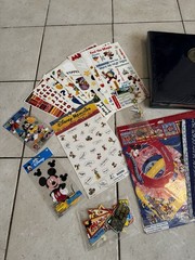 Disney Vintage Scrapbook Lot – New 12×12 Scrapbook + Lot Of Paper & Stickers