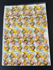 LOT OF 2 Full Sheets VTG PZB Angels 1216 Die Cut Paper Scrap Germany