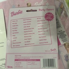 Vintage Barbie Party Lot Stickers Gift Wrap Party Favors Notepad Unused Y2K 2000