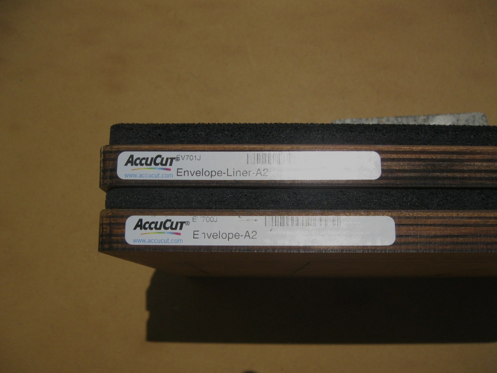 AccuCut Jumbo 10″x12″ Die Cut Lot Of 2 Envelope A2 & Envelope Liner A2