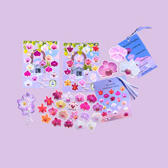 Orchid Flower Sticker Bundle, Large Stationary Set of 7, Sticker Sheets, Holo