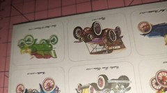 Vintage Eureka Stickers Circus Antique Cars 1 sheet
