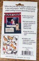 DMD Paper Reflections Vellum Die Cuts Pets Dog Cat Fish Hamster Turtle Scrapbook