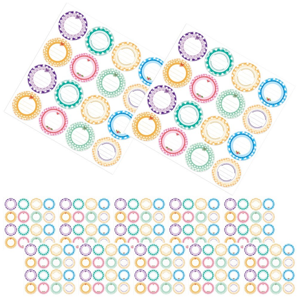 20 Sheets Circle Labels Writable Waterproof All-purpose Crafting Sticky