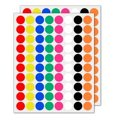 2000 Pcs 3/4 Inch Colored Dot Stickers Round Color Coding Labels for Office Yard
