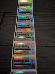 Customizable Holographic Peptide Vial Labels for 3ml Vials- Set of 20 labels!