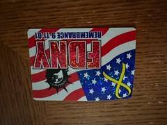 September 11 2001 Sticker Always Remember Vending Machine Decal USA Flag NYC