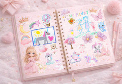 Cute Pastel Sticker Set – 20 Piece