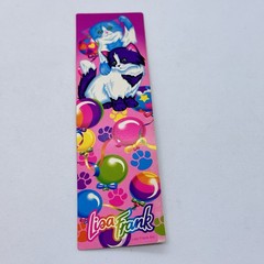Lot/3 VTG LISA FRANK Sticker Sheet Pandas S162 Green Stencil Ruler Cats Bookmark
