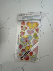 Sticko Photo Safe Vellum Butterflies/Hearts Different Sizes/Colors Scrapbooking